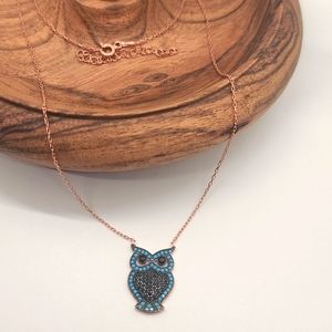 Rose Gold Color Sterling Silver Brand New Necklace